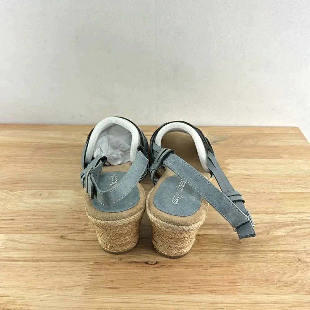 Easy Street Ora Espadrille Sandals- Denim Blue- Size 10 M- NWOB - Picture 4 of 8